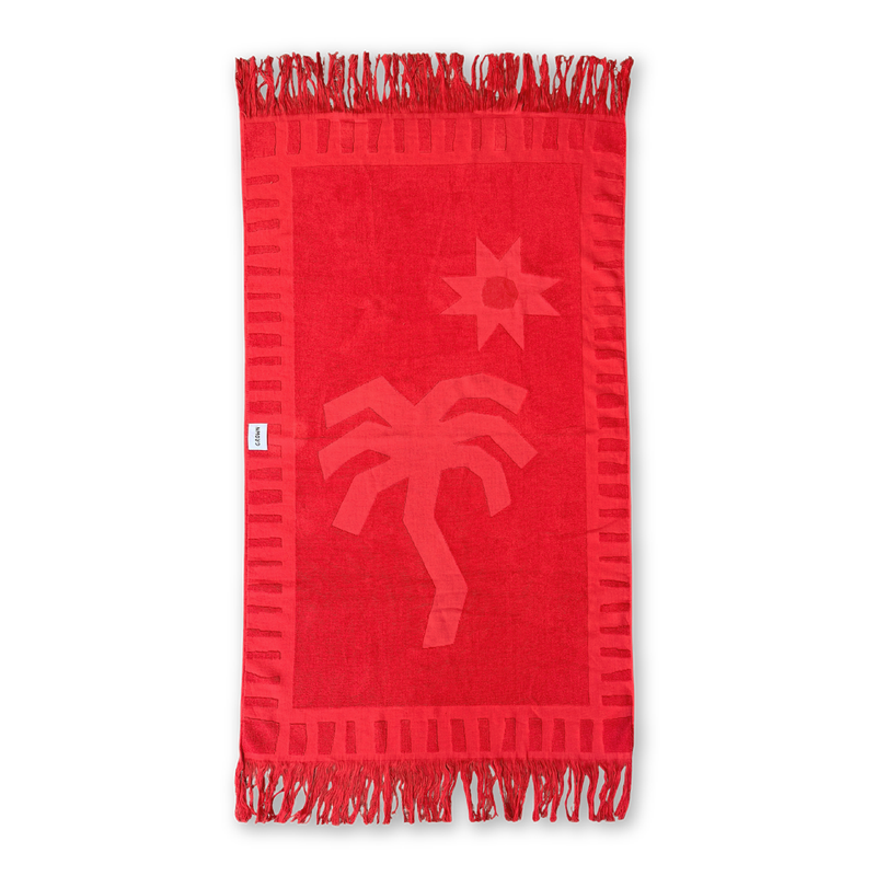 Fiesta Bubble Terry Towelling Beach Towel