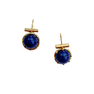 Electra Navy Stone Earrings