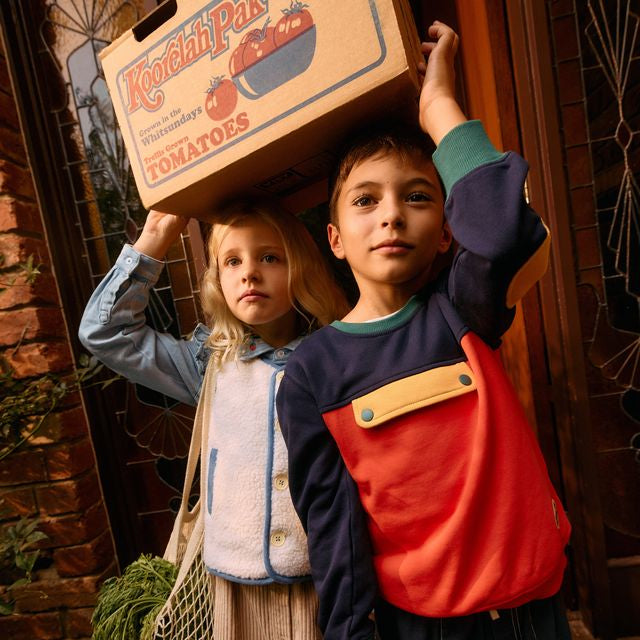 Colour Block Pocket Sweater