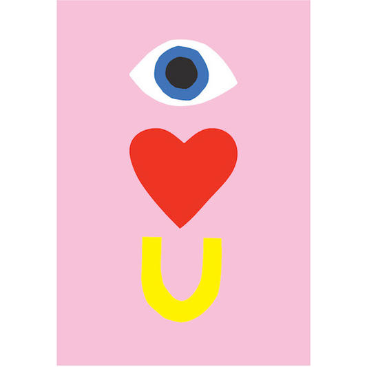 Eye Heart U Greeting Card