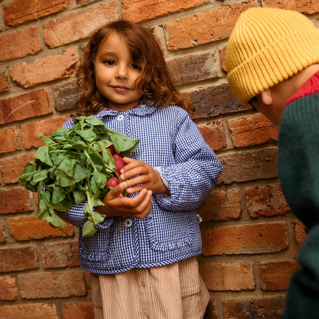 Wild Strawberry Gingham Padded Kids Jacket