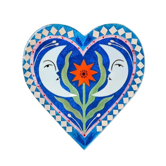 Fable Moon Blue Heart Wall Art