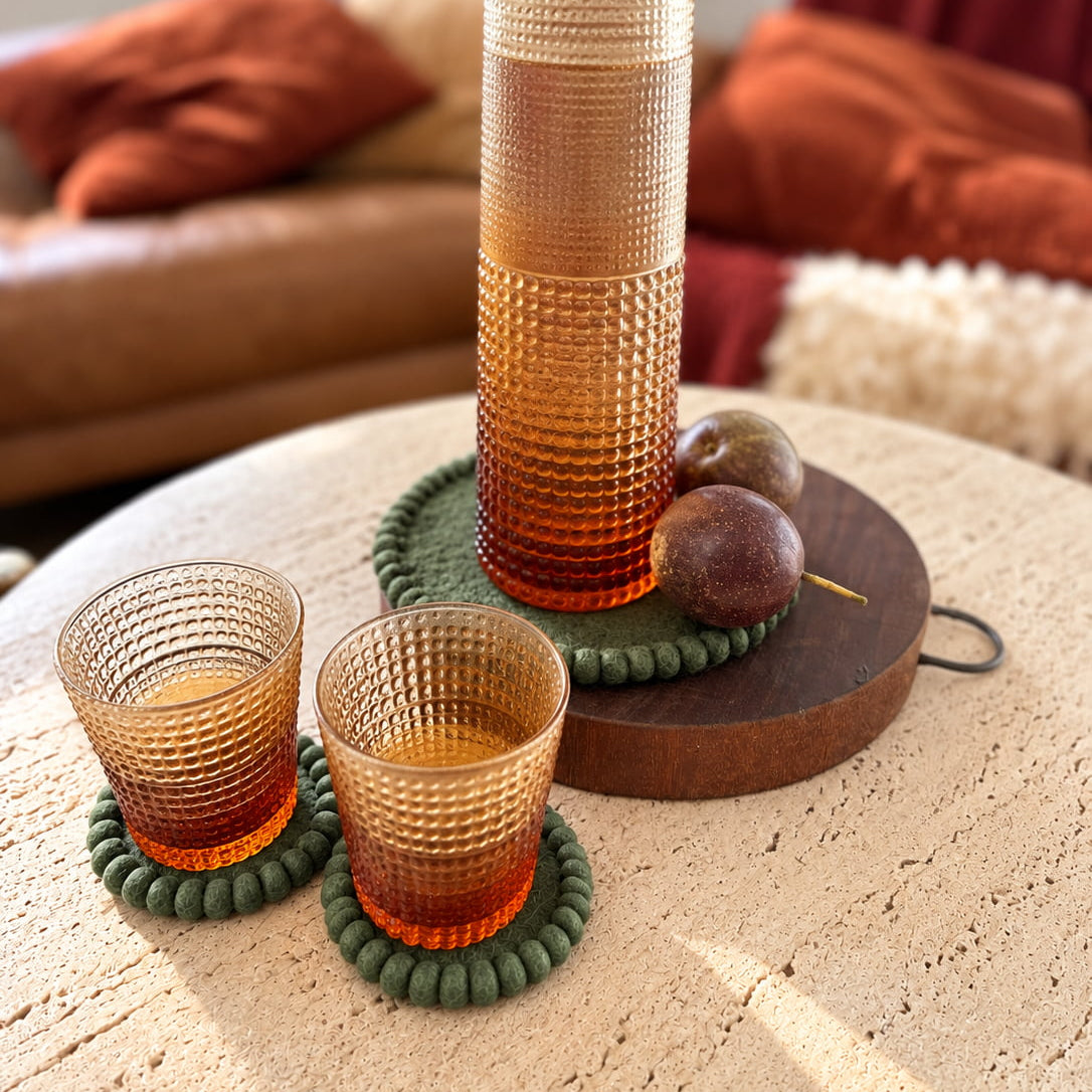 Forest Felt Coaster Set of 4
