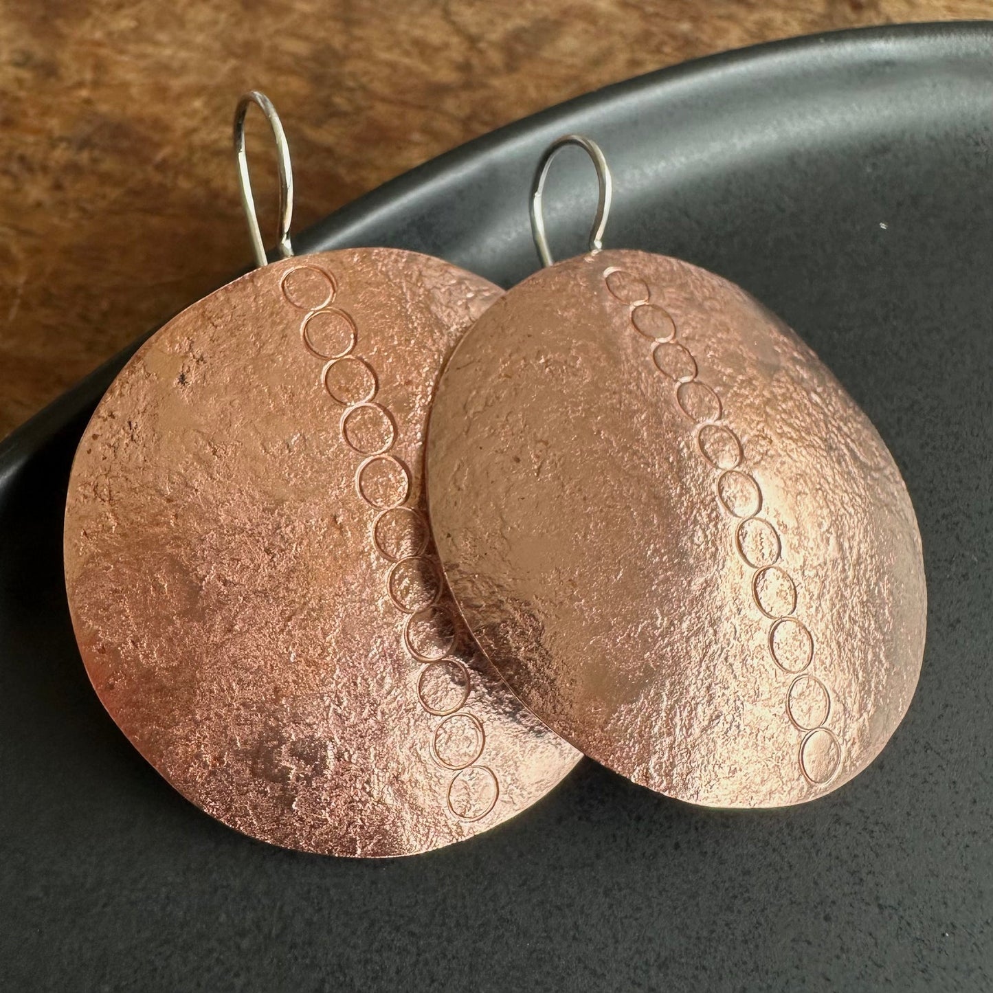 Mars Return Copper Earrings