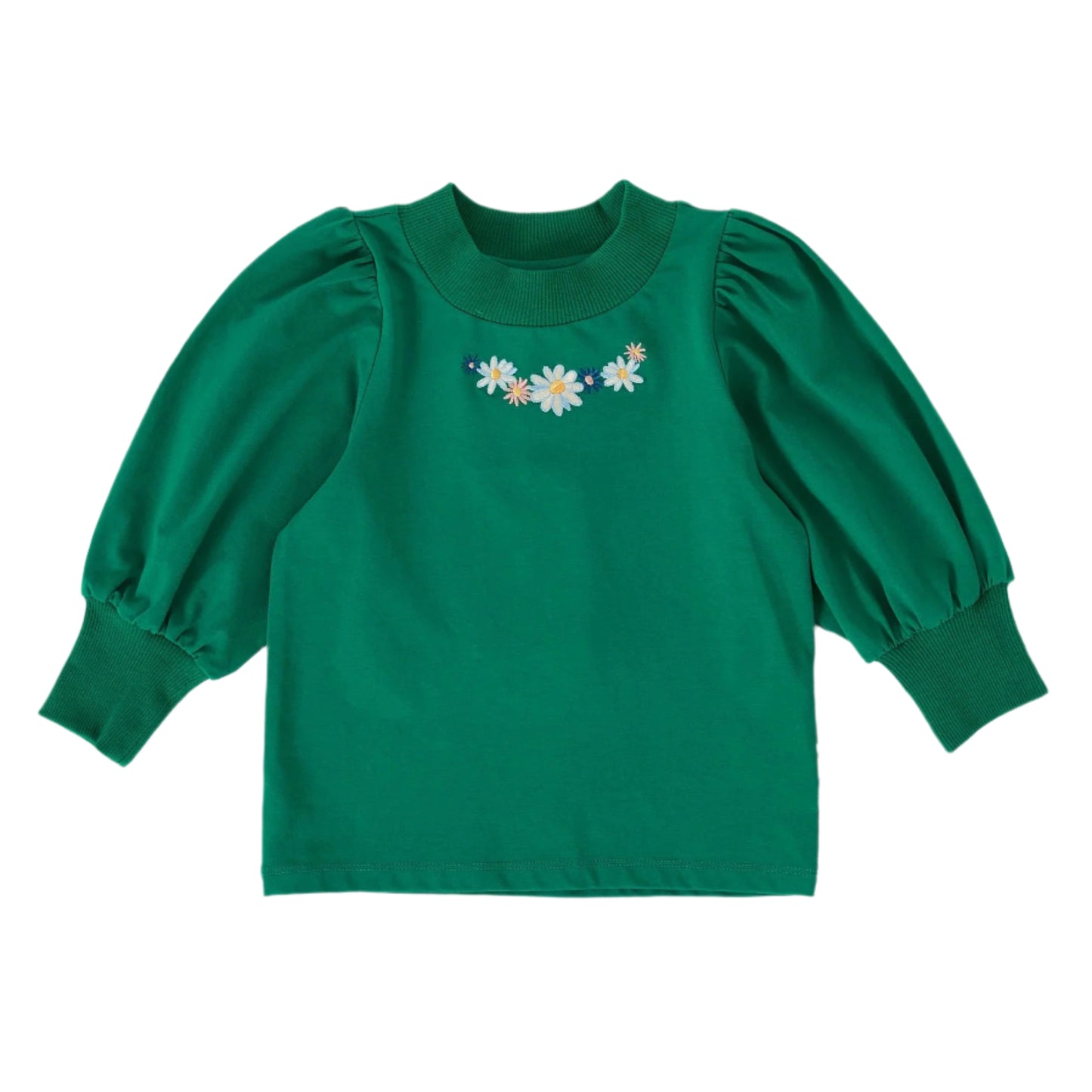 Eden Embroidered Puff Sleeve Kids Top