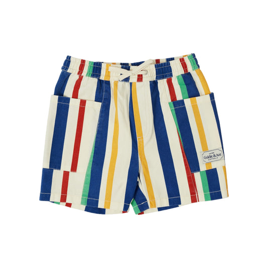 90's Bold Stripe Noah Denim Pocket Kids Shorts
