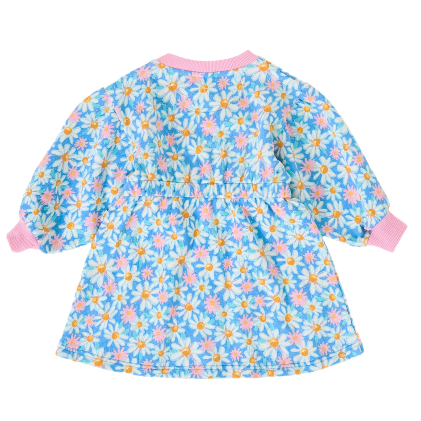 Leah Seaside Daisy Long Sleeve Kids Dress