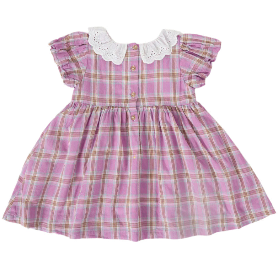 Flo Mauve Smocked  Kids Dress