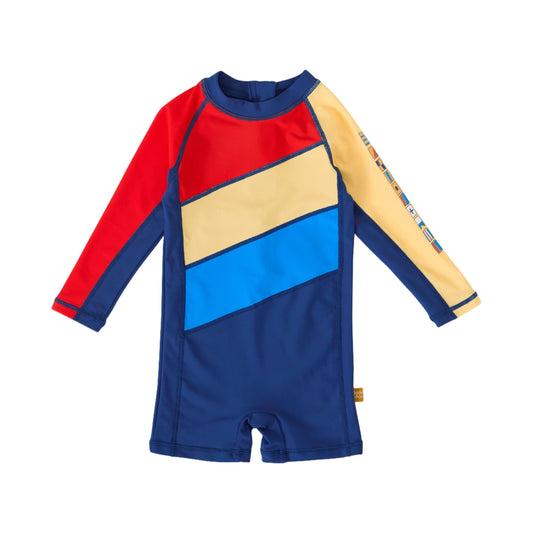 Nautical Flag Short Leg Baby Swimsuit