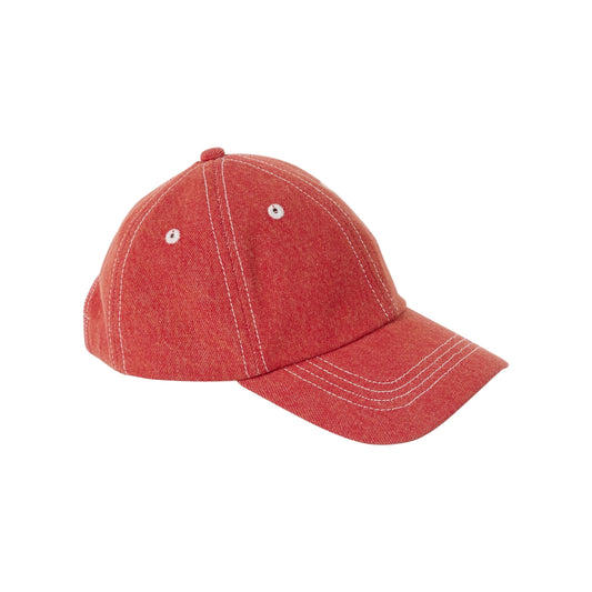 Tate Embroidered Denim Cap