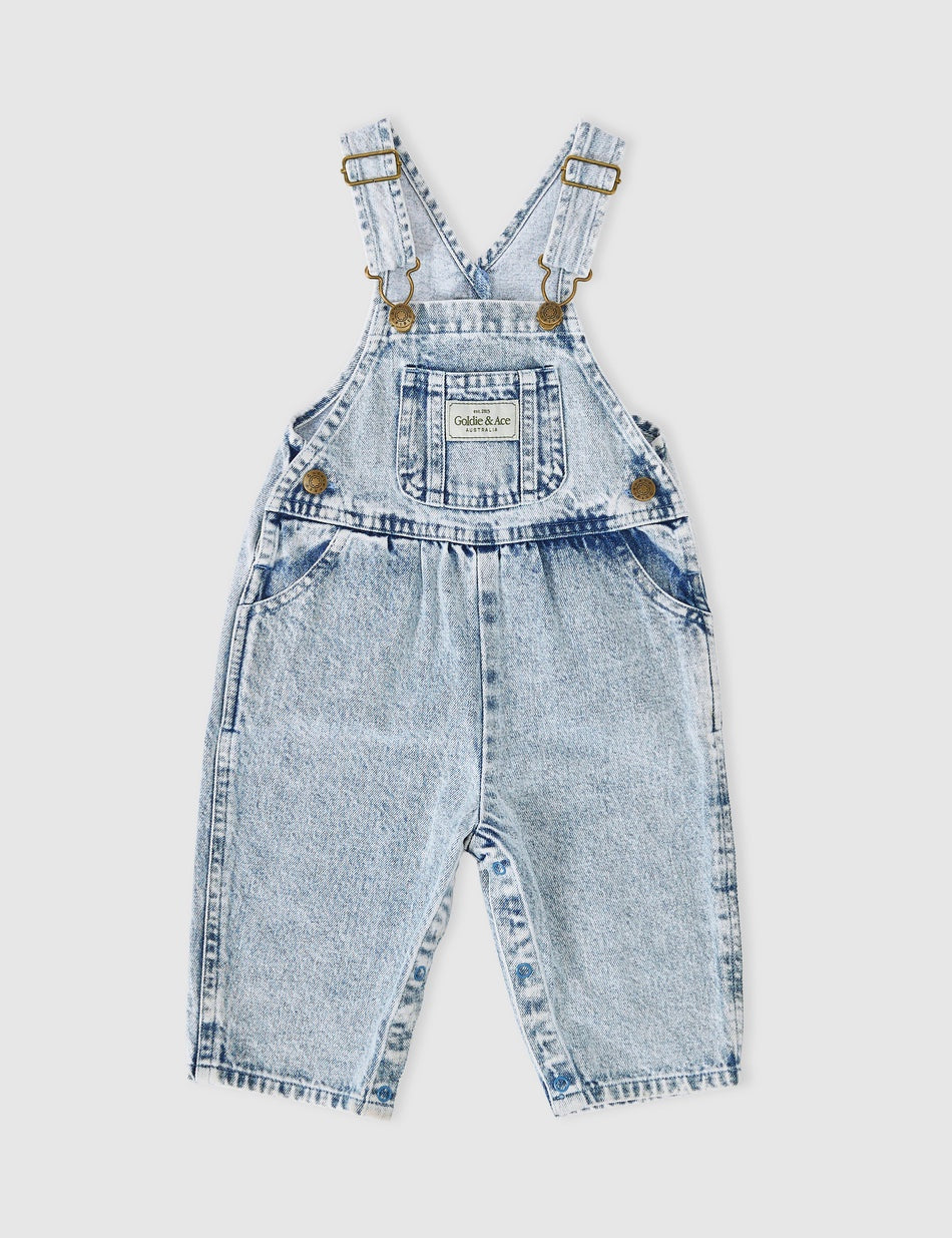 Austin Vintage Wash Baby Denim Overalls