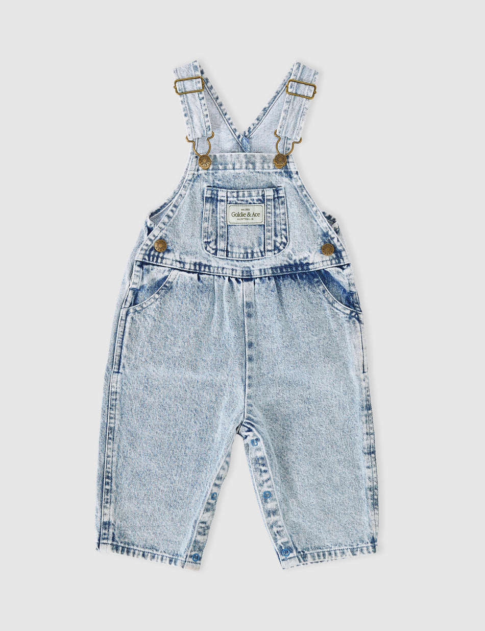 Austin Vintage Wash Kids Denim Overalls