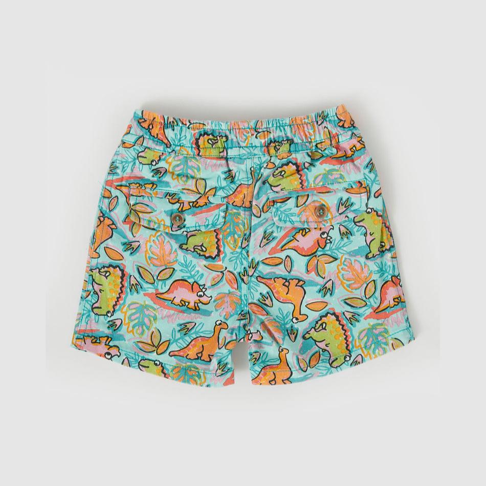 Noah Dino Jungle Denim Kids Shorts