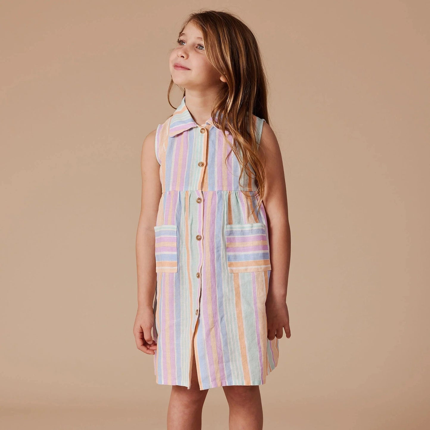 Rudy Stripe Linen Dress