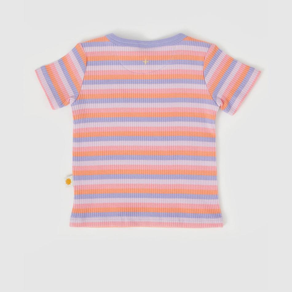 Tutti Frutti Stripe Rib Kids T-Shirt