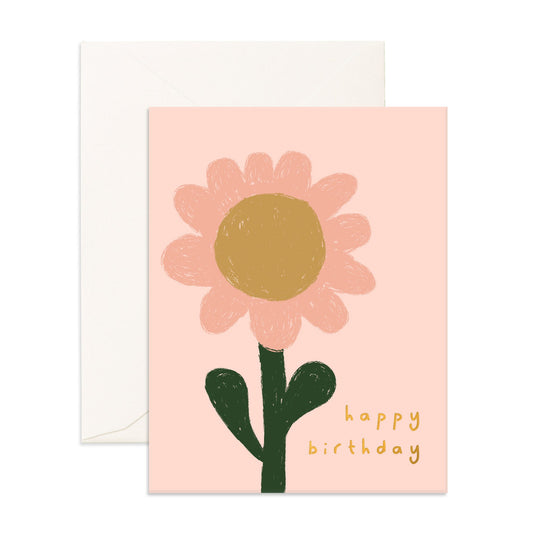 Birthday Sunflower Greeting Card