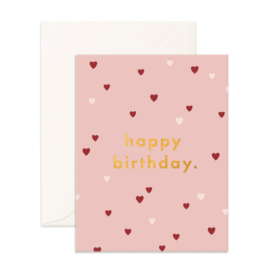 Birthday Little Hearts Greeting Card