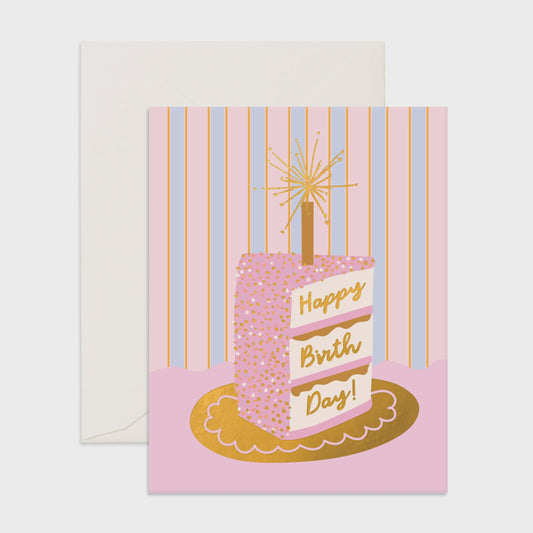 Birthday Cake Slice Greeting Card