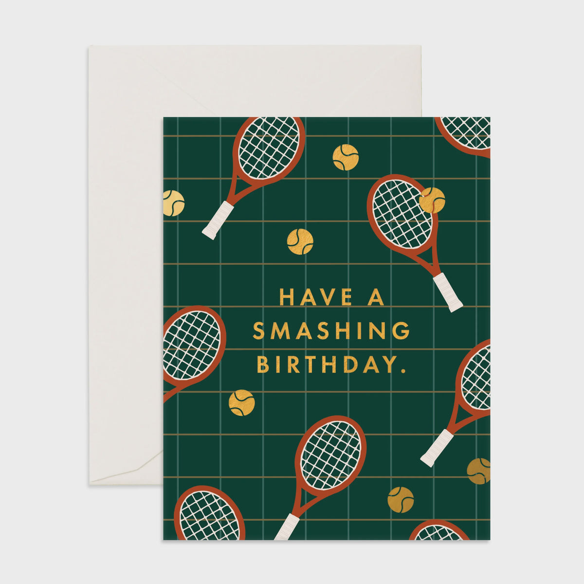 Smashing Birthday Tennis Greeting Card