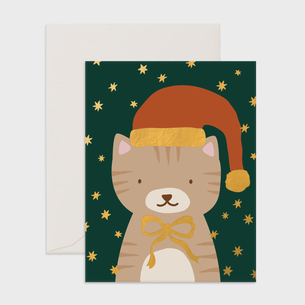 Christmas Kitty Greeting Card