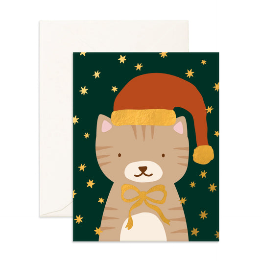 Christmas Kitty Greeting Card