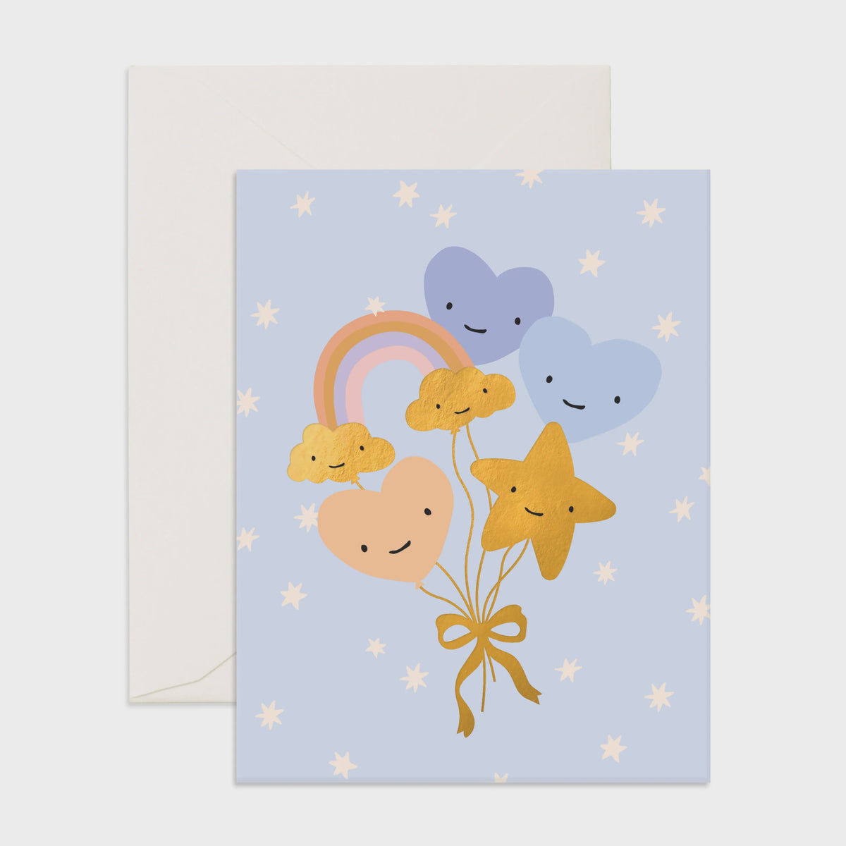 Powder Balloon Bouquet Greeting Card