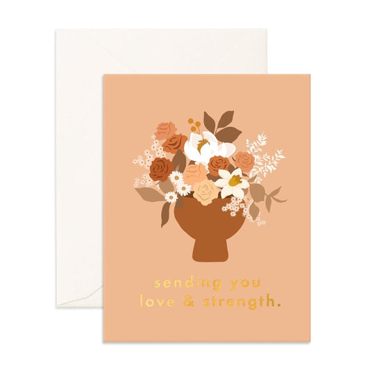 Sending Love & Strength Bouquet Greeting Card