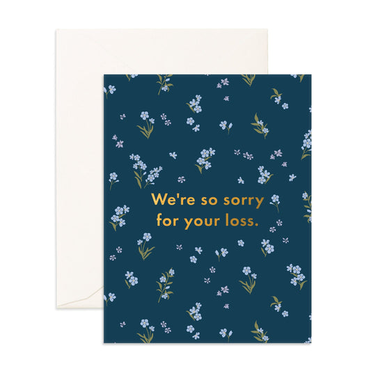 So Sorry Forget-Me-Not Greeting Card