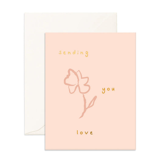 Sending Love Daffodil Greeting Card
