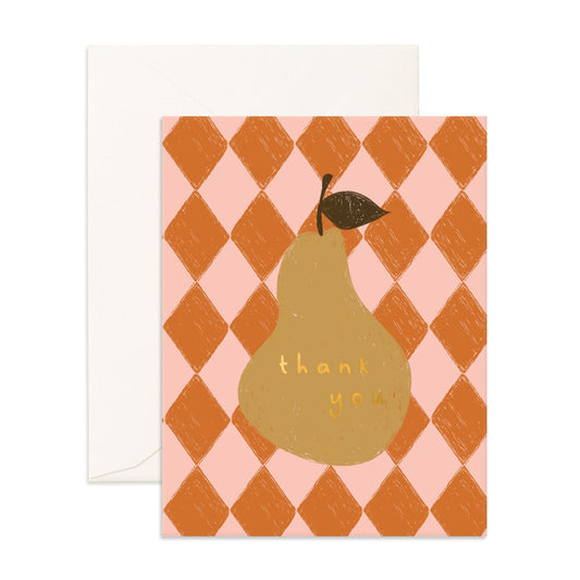 Thank You Pear Greeting Card