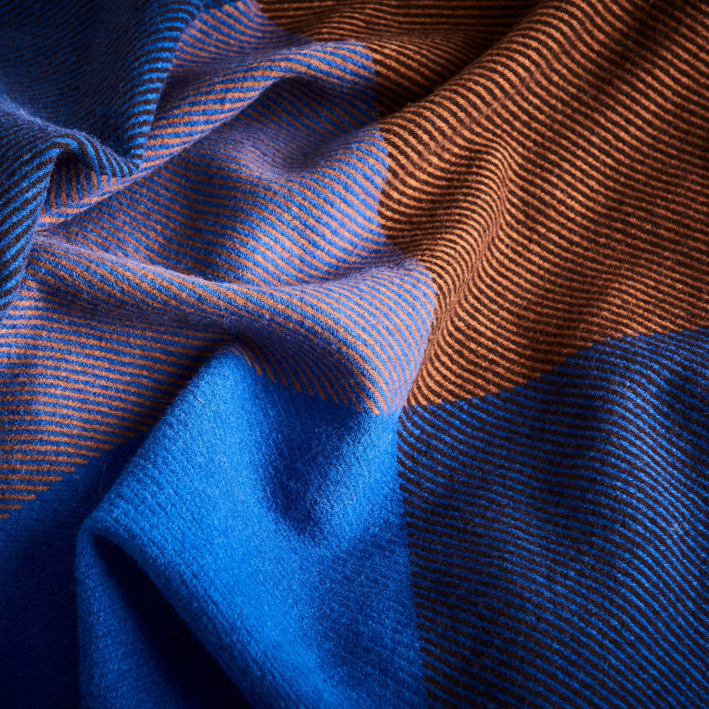 Gem Cobalt Merino Wool Throw