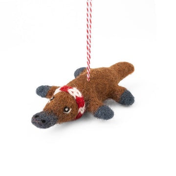 Platypus Pete Wool Decoration