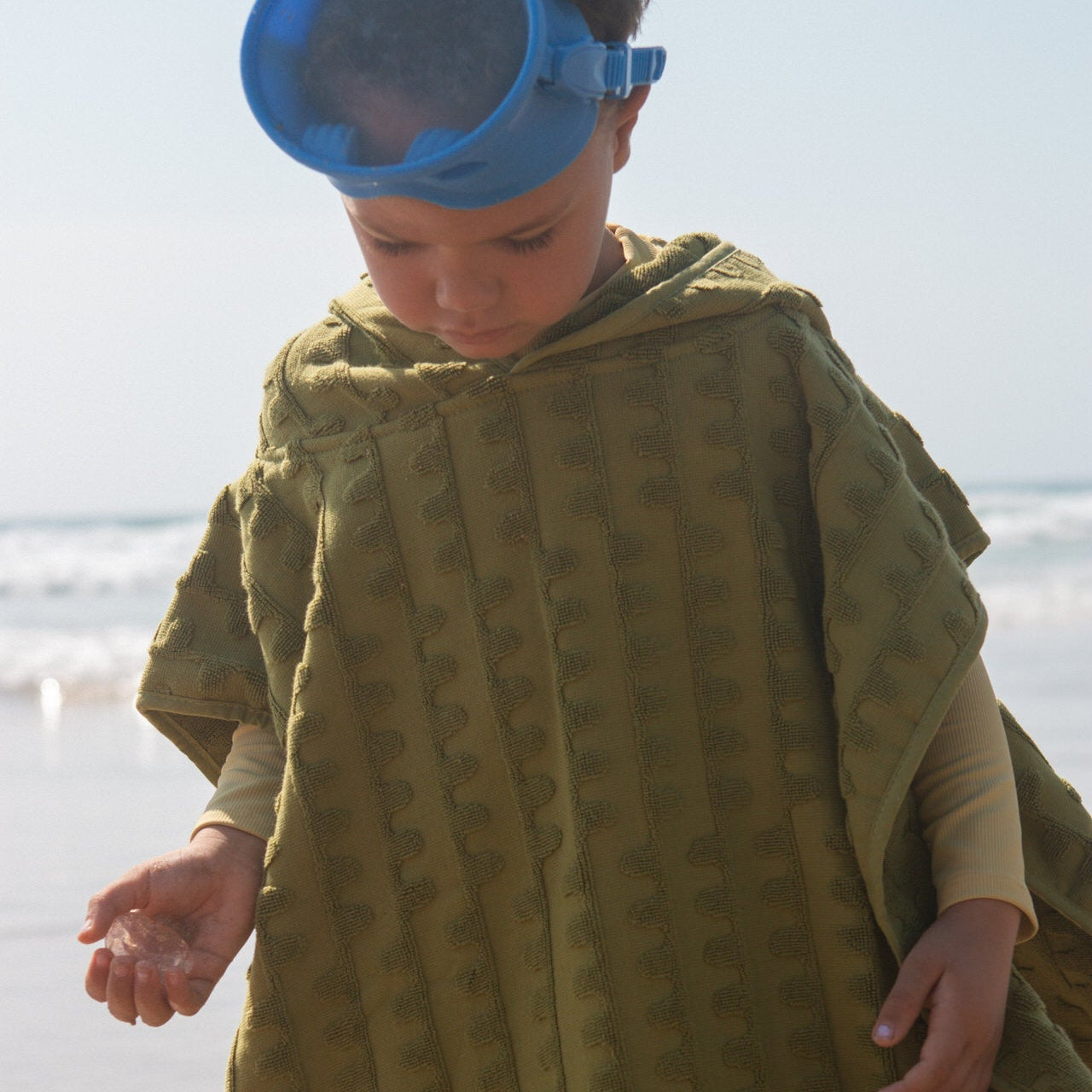 Leaf Terry Towelling Flow Poncho