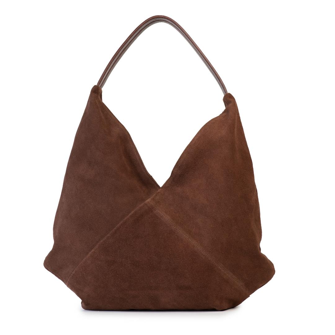 Margot Brown Suede Tote