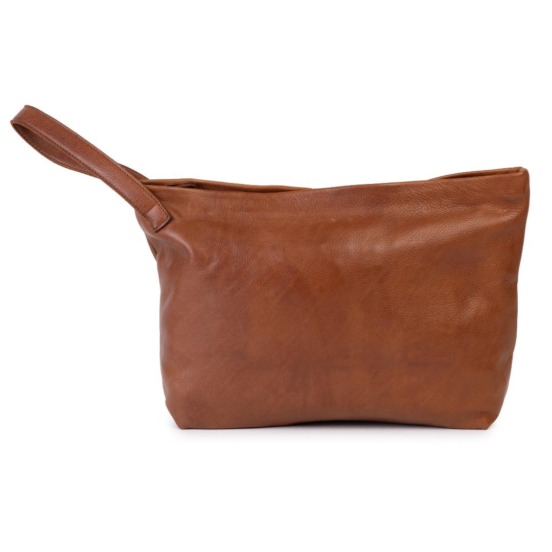 Billie Walnut Oversized Clutch
