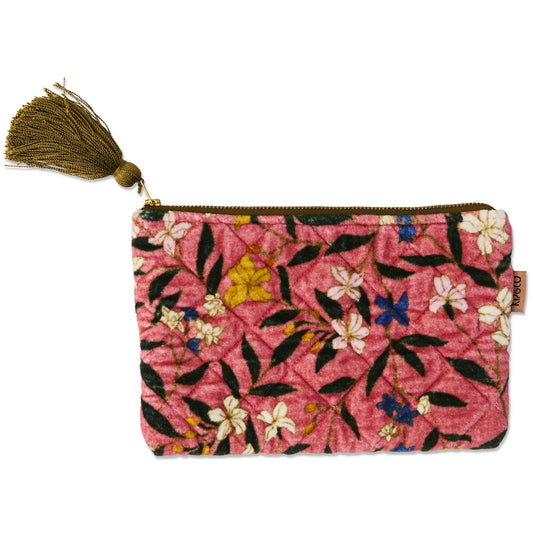 Canopy Rose Velvet Cosmetics Purse