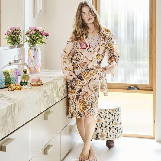 Costa Pink Cotton Robe
