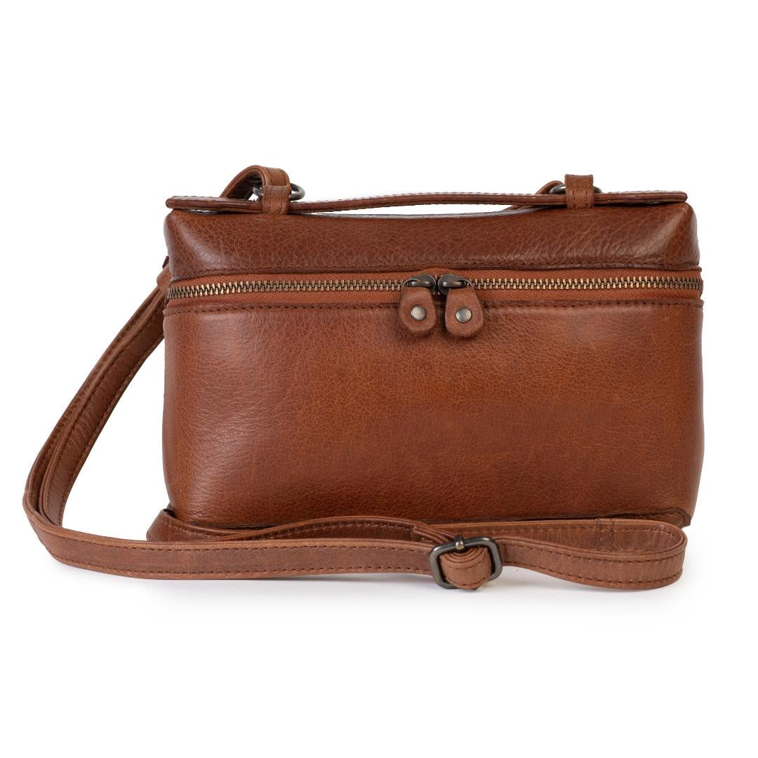 Heidi Walnut Crossbody Clutch