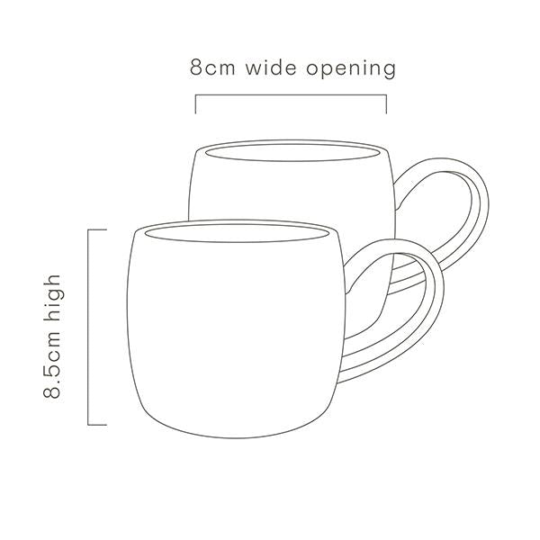 Pink Eucalyptus Buttermilk Mugs Set of 2