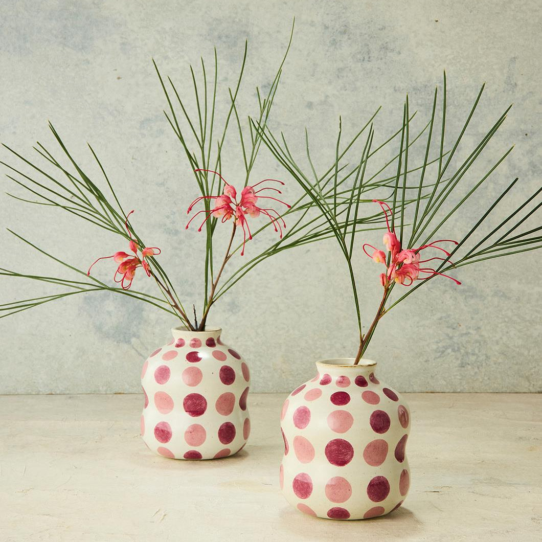 Magenta Bushland Spot Bud Vase
