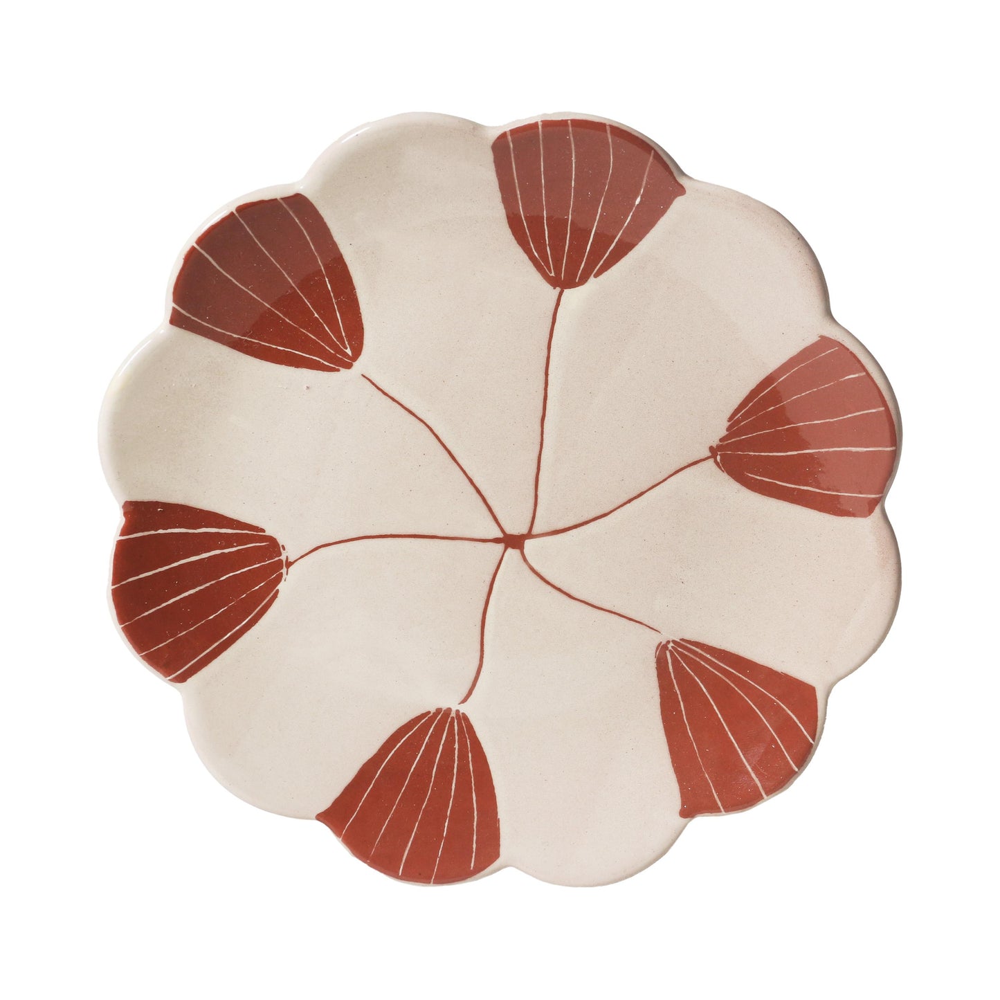 June's Daisy Plate Fan Flower