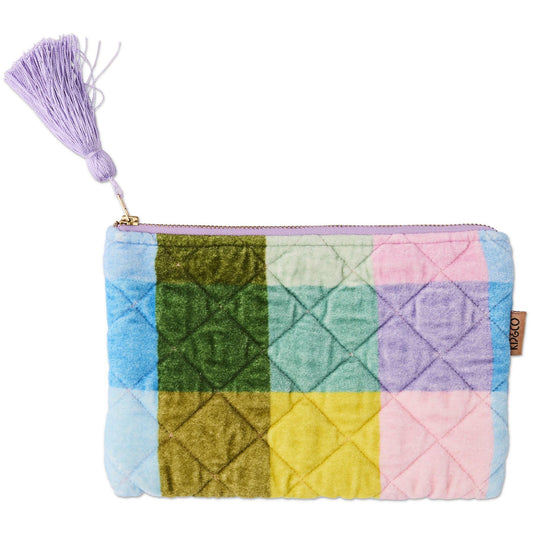 Sorbet Tartan Velvet Cosmetics Purse