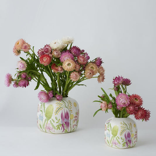 Australian Wildflowers Cube Vase