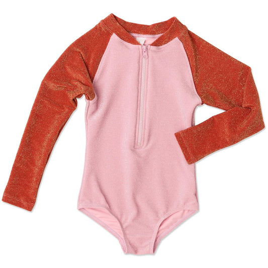 Sparkle Long Sleeve Kids Bathers