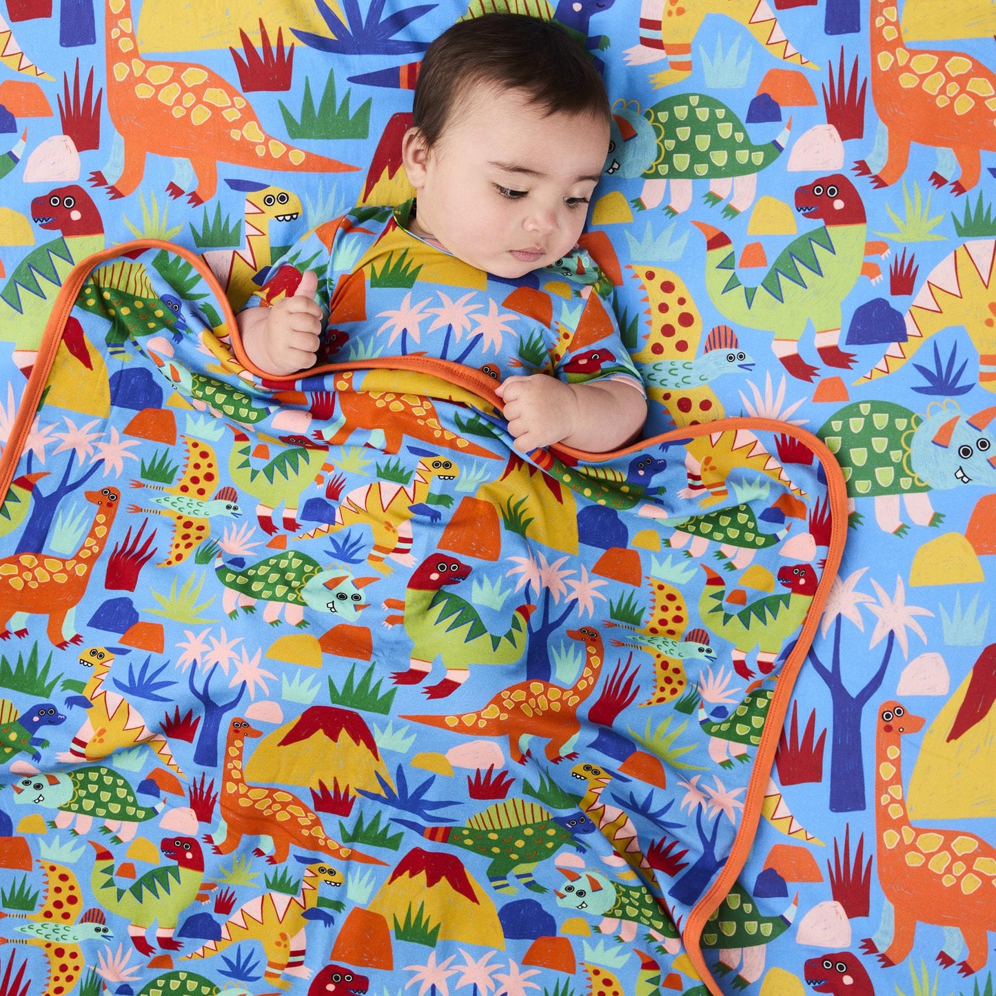 Dinosaur Roar Organic Cotton Snuggle Blanket