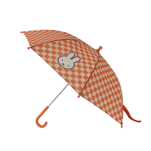 Red Peach Checkerboard Miffy Small Umbrella
