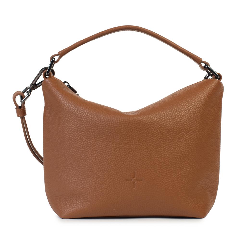 Addison Crossbody Pebbled Tan