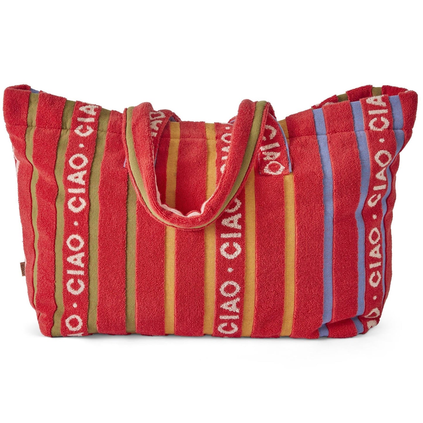 Ciao Stripe Terry Oversized Beach Bag