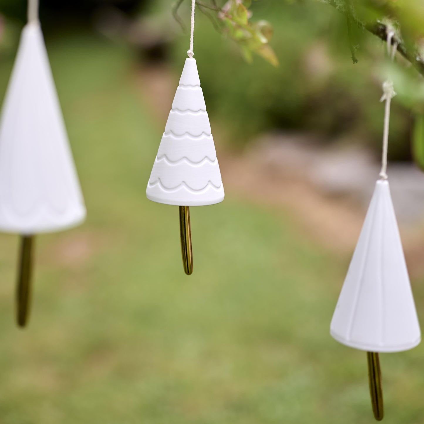 Hanging Christmas Tree Bells Set of 3