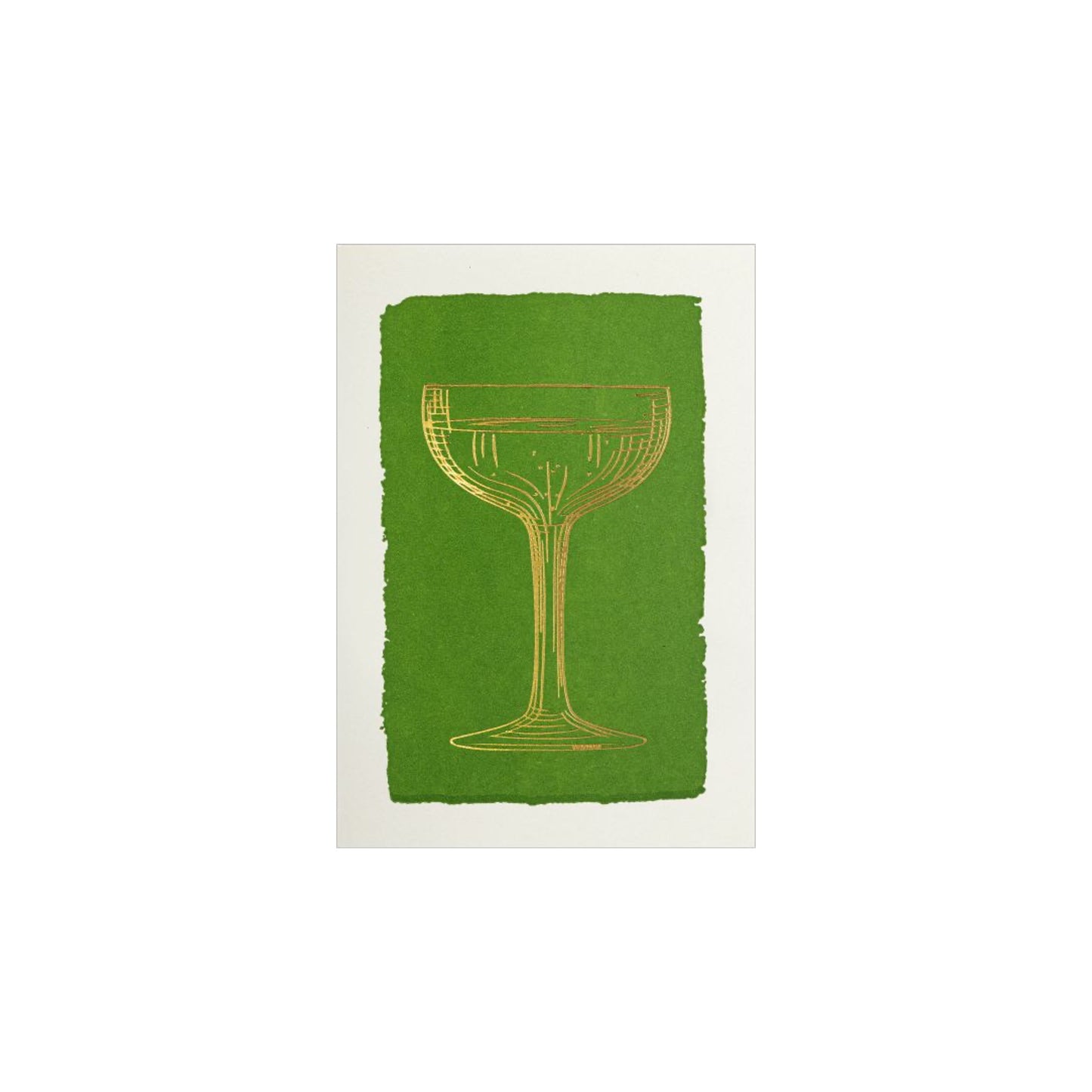 Champagne Glass Mini Card
